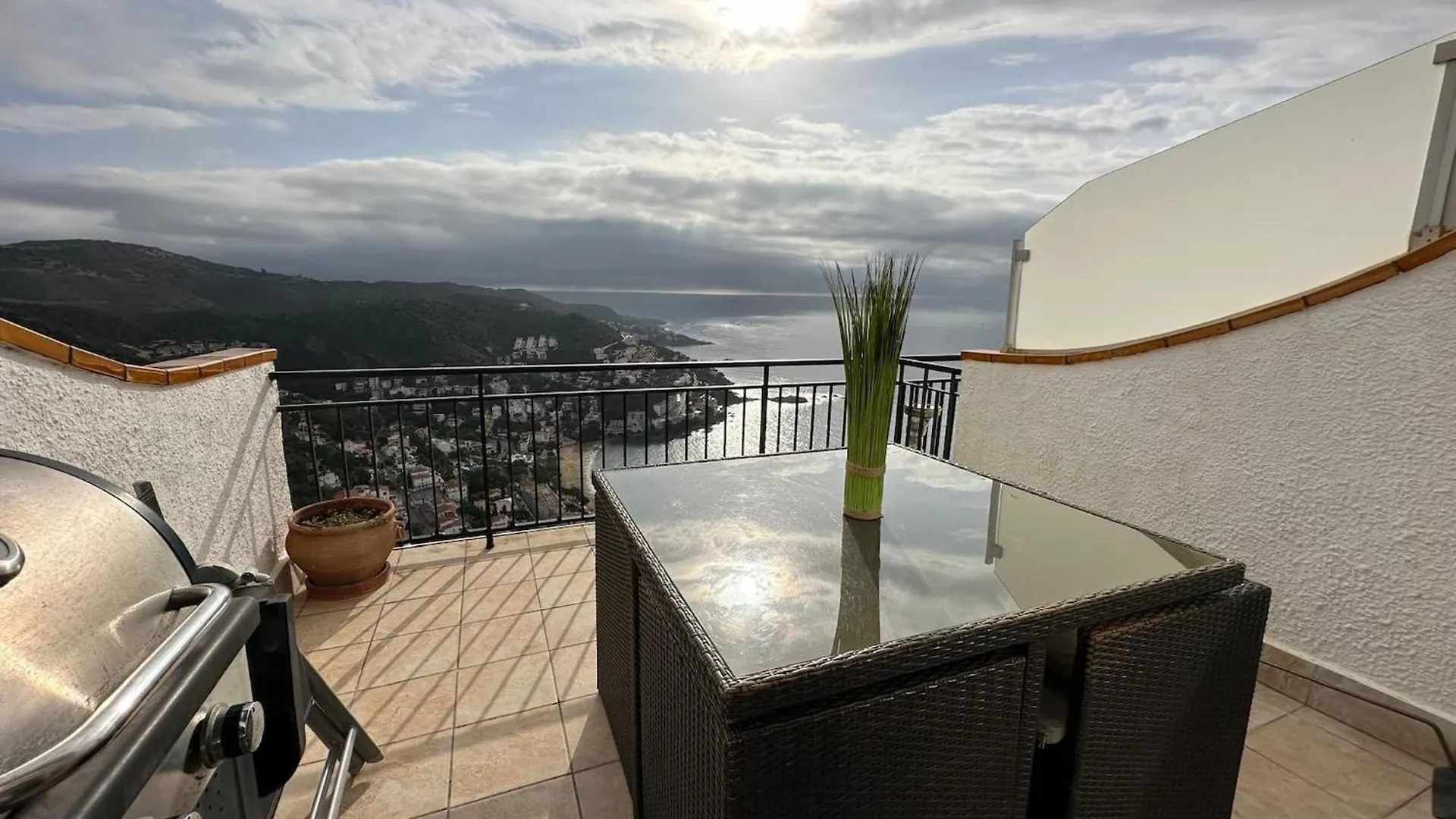 Estudio Espectaculares Vista Mar Rosas Lägenhet